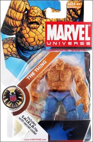 Marvel Universe (Series 1) figure 019 Thing (Light Blue and Black Costume)