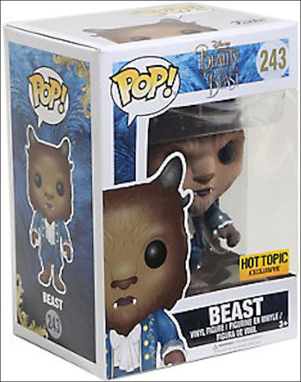 POP! Disney figure 243-B Beast (Live Action) (Flocked) Hot Topic