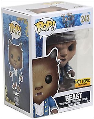 POP! Disney figure 243-B Beast (Live Action) (Flocked) Hot Topic