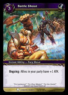 World of Warcraft: Heroes of Azeroth (Base Set) card 135 Battle Shout