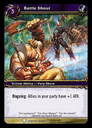 World of Warcraft: Heroes of Azeroth (Base Set) card 135 Battle Shout