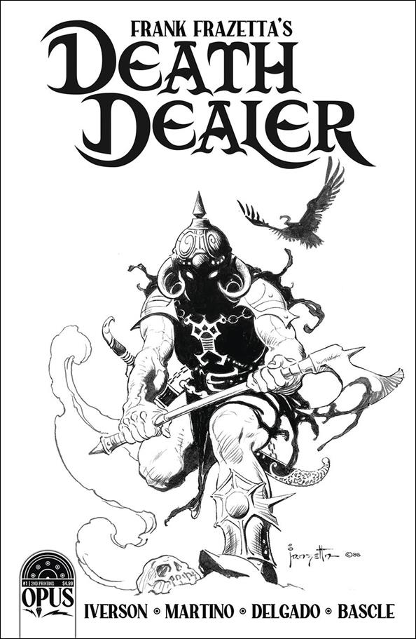 Frank Frazetta's Death Dealer (2022) issue 1-H Frank Frazetta B&W Cover (2nd Printing)