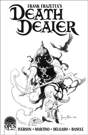 Frank Frazetta's Death Dealer (2022) issue 1-H Frank Frazetta B&W Cover (2nd Printing)