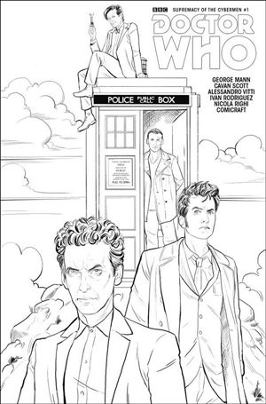 Doctor Who Event 2016: Supremacy of the Cybermen issue 1-D Mariano Laclaustra Adult Coloring Book Cover