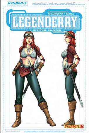 Legenderry: A Steampunk Adventure issue 6-B Johnny Desjardins 1:25 Red Sonja Concept Cover