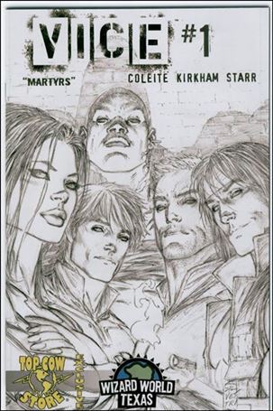 V.I.C.E. issue 1-E Wizard World Texas / Top Cow Store Sketch Cover