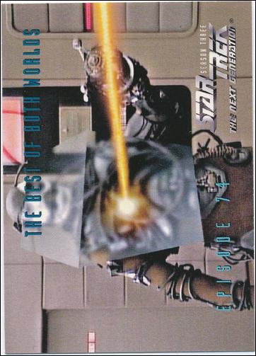 Star Trek: The Next Generation - The Episode Collection Season Three (Base Set) card 308 The Best of Both Worlds, Episode 74B