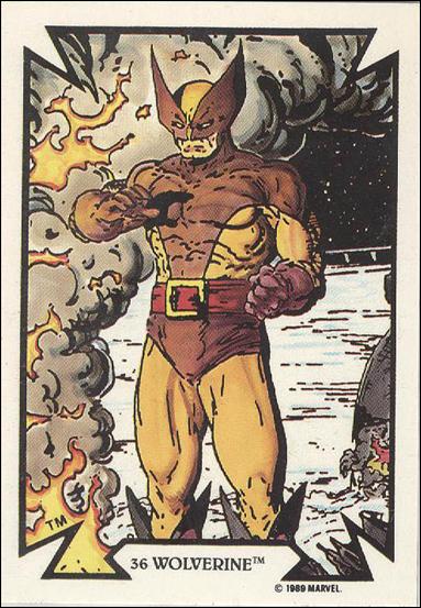 Todd McFarlane Super Heroes: Series 1 (Base Set) card 36 Wolverine