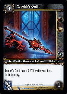 World of Warcraft: March of the Legion (Base Set) card 291 Terokk's Quill