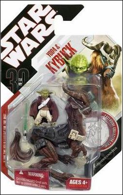 Star Wars: 30th Anniversary Collection 3 3/4" Action Figures (2007) figure 32 Yoda & Kybuck w/ Collector Coin