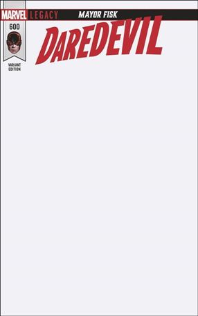 Daredevil (1964) issue 600-E Blank/Sketch Cover