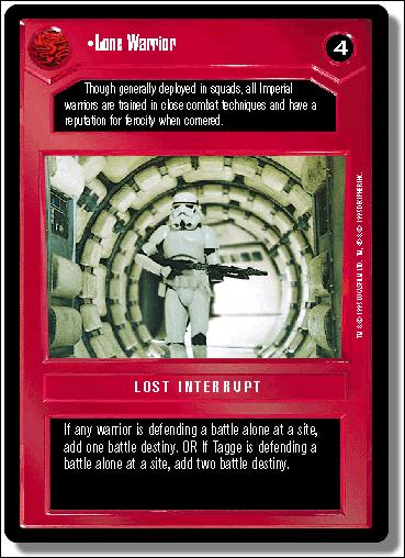 Star Wars: Premiere Limited (Base Set) card 88 Lone Warrior