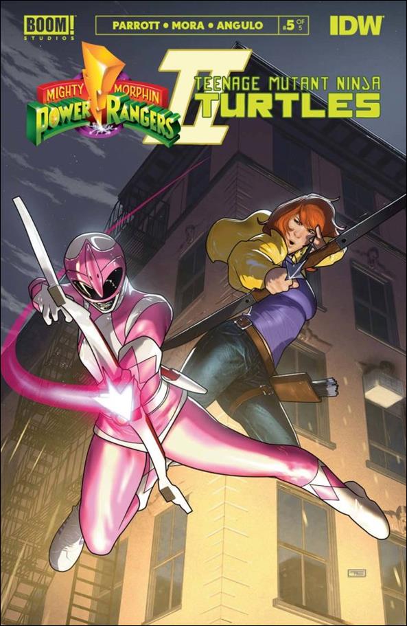 Mighty Morphin Power Rangers / Teenage Mutant Ninja Turtles II issue 5-E Taurin Clarke Cardstock Cover