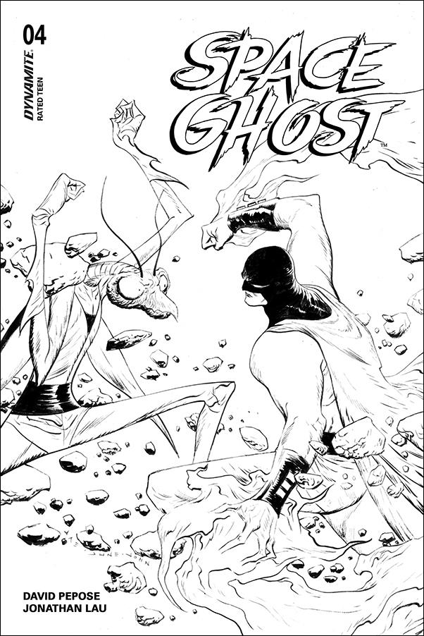 Space Ghost (2024) issue 4-H Jae Lee Line Art B&W 1:15 Cardstock Cover