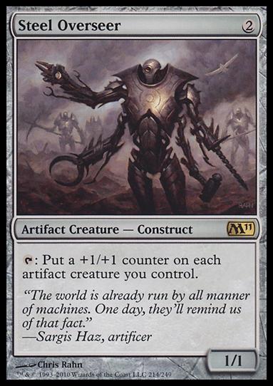 Magic the Gathering: 2011 Core Set (Base Set) card 214 Steel Overseer