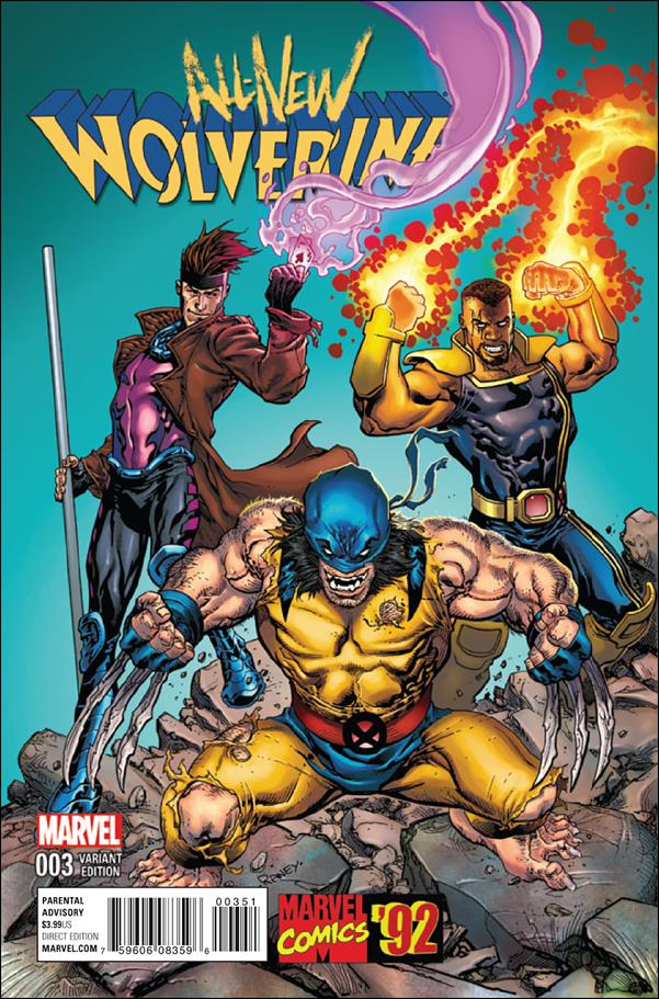 All-New Wolverine  issue 3-B Tom Raney 1:20 Marvel '92 Cover