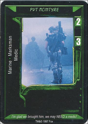 Aliens/Predator (Base Set) card 274 Pvt McIntyre