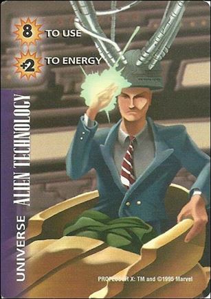 Marvel OverPower (Base Set) card nn242-B Alien Technology - Power Surge Variant