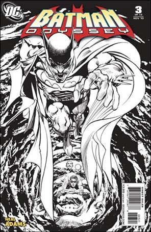 Batman: Odyssey (2010) issue 3-B Black and White 1:25 Cover