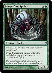 Magic the Gathering: Duel Decks: Izzet vs. Golgari (Base Set) card 61 Stingerfling Spider