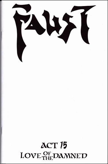 Faust (1991) issue 15-B Blank/Sketch Cover