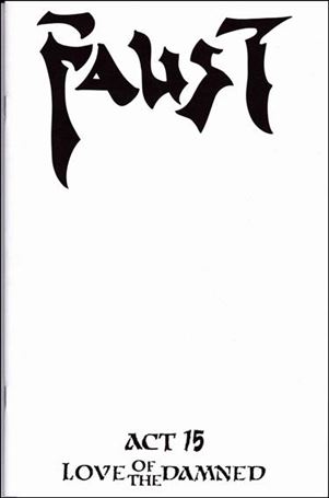 Faust (1991) issue 15-B Blank/Sketch Cover