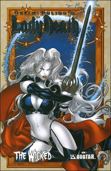 Brian Pulido's Lady Death: The Wicked issue 1-O Platinum Foil Cover w/COA 1/600