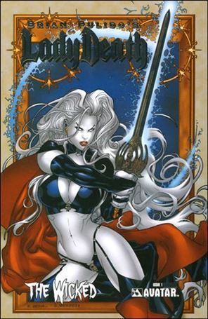 Brian Pulido's Lady Death: The Wicked issue 1-O Platinum Foil Cover w/COA 1/600