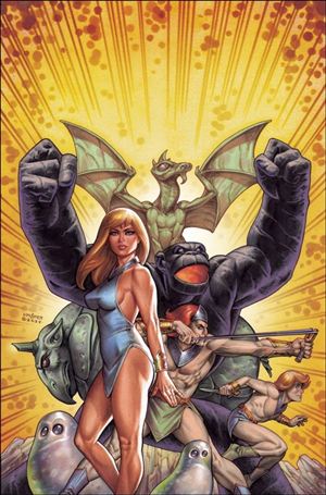Herculoids (2025) issue 1-P Joseph M. Linsner 1:15 Foil Virgin Cardstock Cover