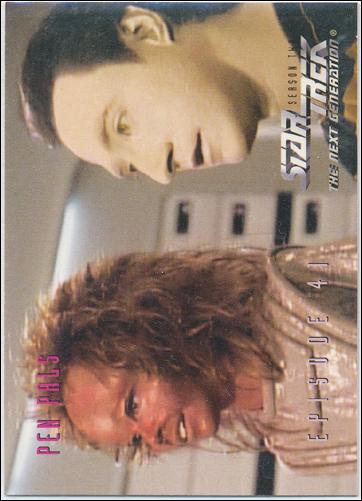 Star Trek: The Next Generation - The Episode Collection Season Two (Base Set) card 180 Pen Pals, Episode 41C