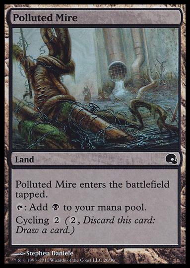 Magic the Gathering: Premium Deck Series: Graveborn (Base Set) card 26 Polluted Mire