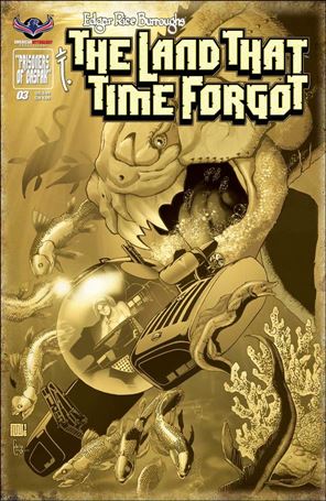 Edgar Rice Burroughs' The Land That Time Forgot issue 3-C Mike Wolfer 1:3 Antique Cover