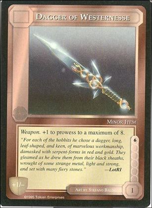 Middle-Earth: The Wizards (Base Set) card 90 Dagger of  Westernesse