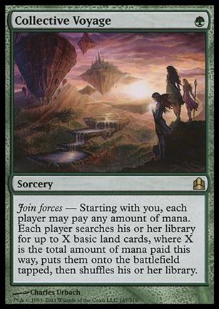 Magic the Gathering: Commander (Base Set) card 147 Collective Voyage