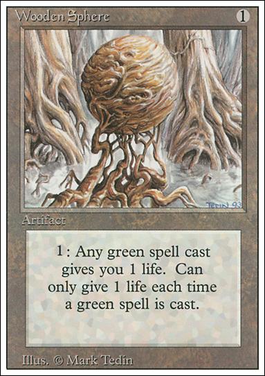 Magic the Gathering: Revised (Base Set) card 281 Wooden Sphere