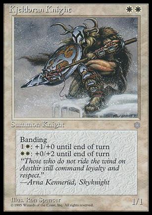 Magic the Gathering: Ice Age (Base Set) card 36 Kjeldoran Knight