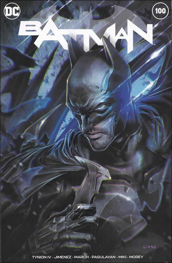 Batman (2016) issue 100-QA John Giang Bulletproof Blue Trade Dress Cover