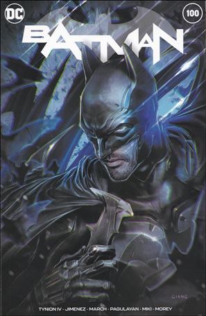 Batman (2016) issue 100-QA John Giang Bulletproof Blue Trade Dress Cover