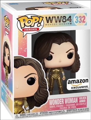 POP! Heroes figure 332 Wonder Woman Gold Armor (No Wings) Amazon