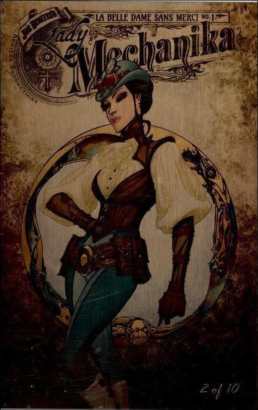 Lady Mechanika: La Belle Dame Sans Merci issue 1-K Joe Benitez Metal Cover 1/10