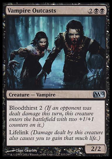Magic the Gathering: 2012 Core Set (Base Set) card 115 Vampire Outcasts