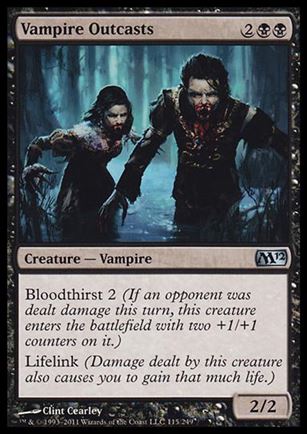 Magic the Gathering: 2012 Core Set (Base Set) card 115 Vampire Outcasts