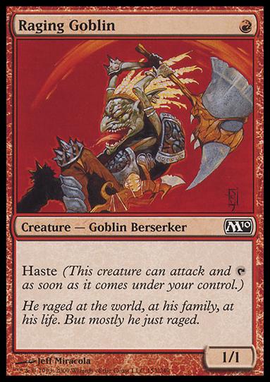 Magic the Gathering: 2010 Core Set (Base Set) card 153 Raging Goblin