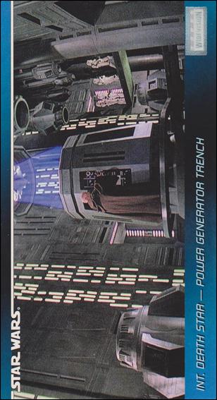 Star Wars Widevision (Base Set) card 72 Int. Death Star - Power Generator Trench