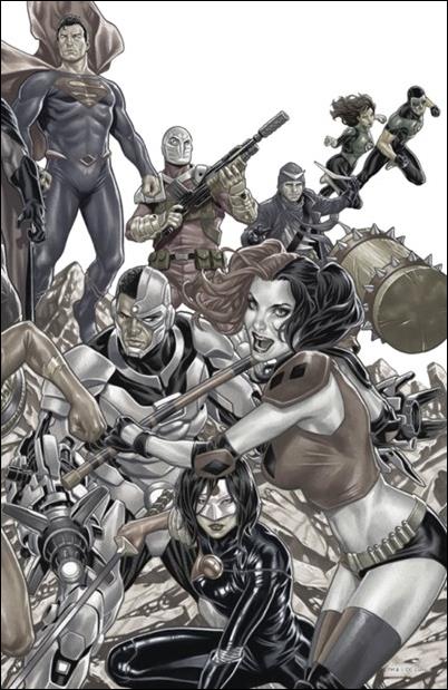 Justice League Vs Suicide Squad issue 1-TK Mark Brooks Midtown Comics Virgin Wraparound Cover