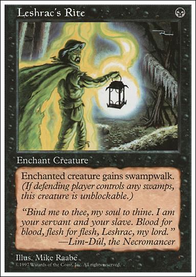 Magic the Gathering: 5th Edition (Base Set) card 173 Leshrac's Rite