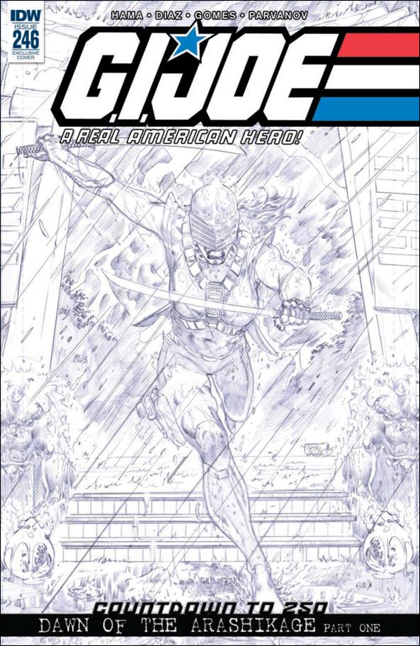 G.I. Joe: A Real American Hero issue 246-K Netho Diaz IDW Exclusive Sketch Cover 1/200