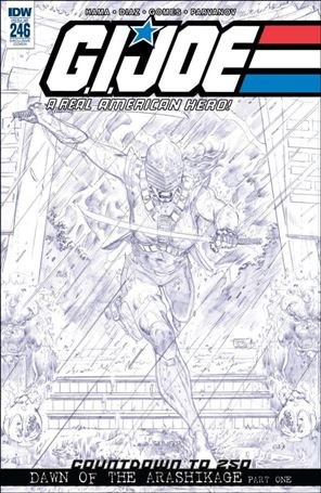 G.I. Joe: A Real American Hero issue 246-K Netho Diaz IDW Exclusive Sketch Cover 1/200