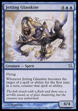 Magic the Gathering: Betrayers of Kamigawa (Base Set) card 38 Jetting Glasskite