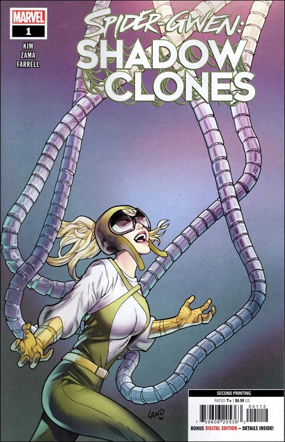 Spider-Gwen: Shadow Clones issue 1-T Greg Land Cover (2nd Printing)